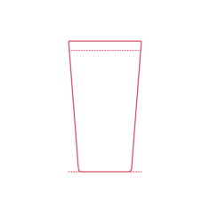 Objects Beer Glasses American Pint Glass Line Art Illustration Svg, Free Vectors File